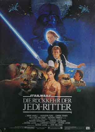 Star Wars Return Of The Jedi Movie Poster. RETURN OF THE JEDI