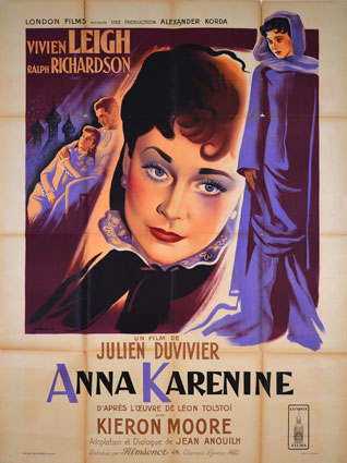 Anna Karenine by Julien Duvivier (47 x 63 in)