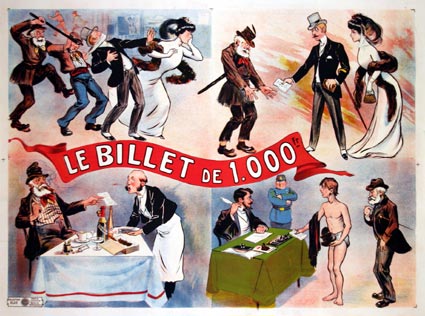 Billet De Mille Francs (le) by - (47 x 63 in)