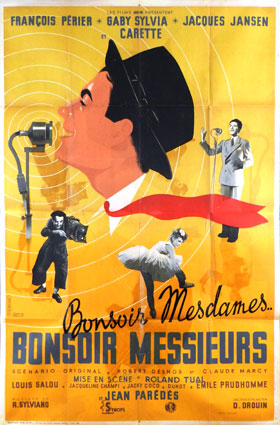 Bonsoir Mesdames Bonsoir Messieurs by Roland Tual (47 x 63 in)