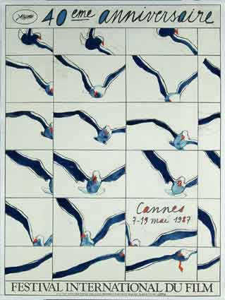 Festival De Cannes 1987 par - (120 x 160 cm)