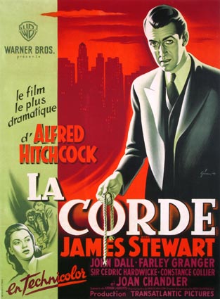 Corde (la) par Alfred Hitchcock (120 x 160 cm)