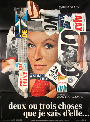 Deux Ou Trois Choses Que Je Sais D'elle by Jean Luc Godard (47 x 63 in)