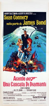 Diamonds Are Forever by Guy Hamilton (13 x 28 in)