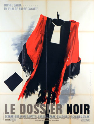Dossier Noir (le) by Andre Cayatte (47 x 63 in)