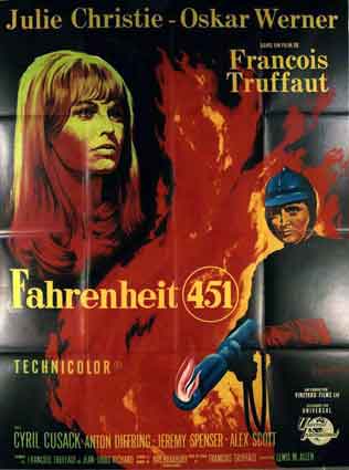 Fahrenheit 451 par Francois Truffaut (60 x 80 cm)