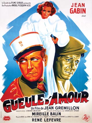 Gueule D'amour R-54 by Jean Gremillon (47 x 63 in)