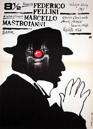 Huit Et Demi par Federico Fellini (60 x 80 cm)