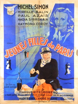 Jeunes Filles De Paris by Claude Vermorel (47 x 63 in)