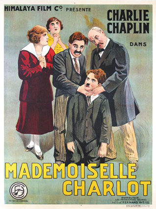 Mademoiselle Charlot par Charles Chaplin (120 x 160 cm)