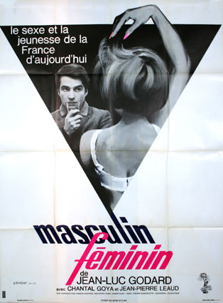 Masculin Feminin by Jean Luc Godard (47 x 63 in)