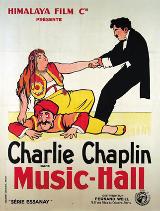 Music Hall par Charlie Chaplin (120 x 160 cm)