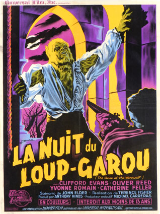Nuit Du Loup Garou (la) par Terence Fisher (60 x 80 cm)