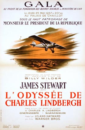 Odyssee De Charles Lindbergh (l') par Billy Wilder (40 x 60 cm)