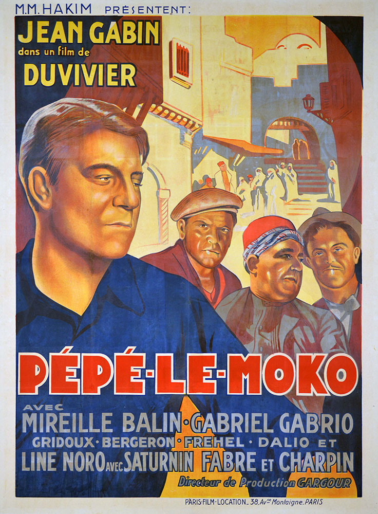 Pepe Le Moko par Julien Duvivier (120 x 160 cm)