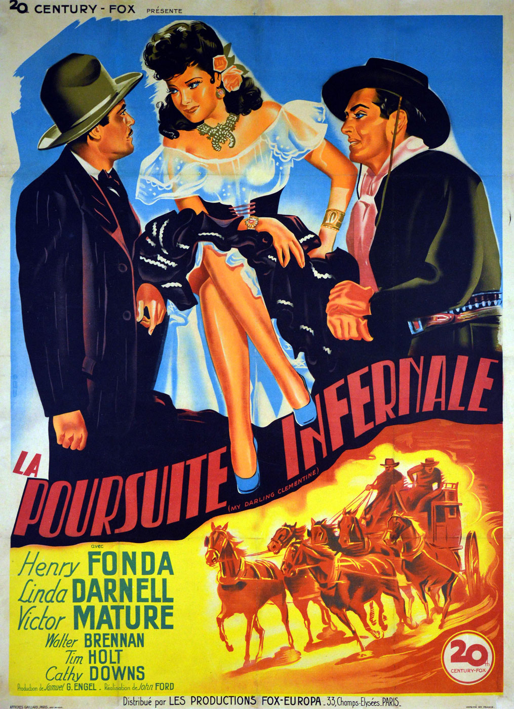 My Darling Clementine by John Ford (47 x 63 in)