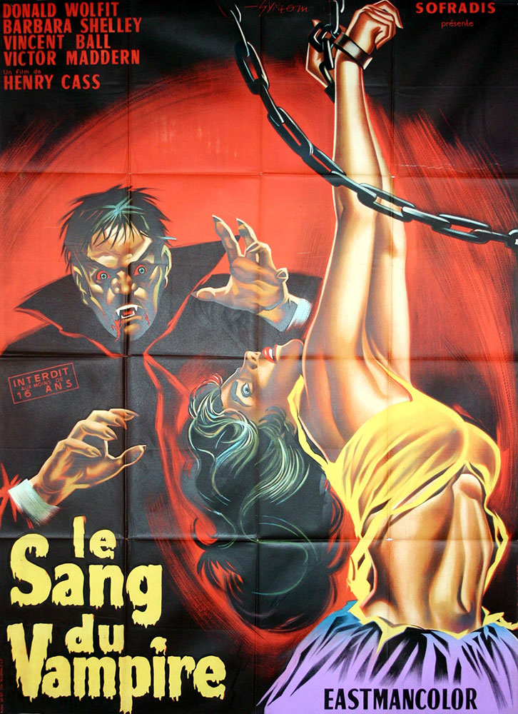 Blood Of The Vampire by Henry Cass (47 x 63 in)