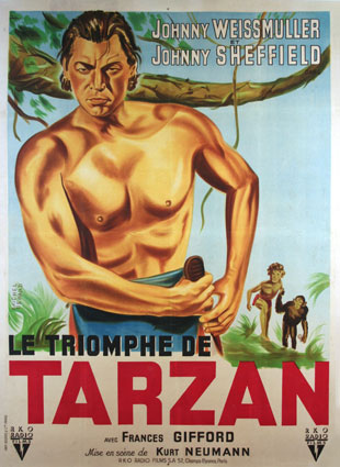 Tarzan Triumph by Kurt Neumann (47 x 63 in)