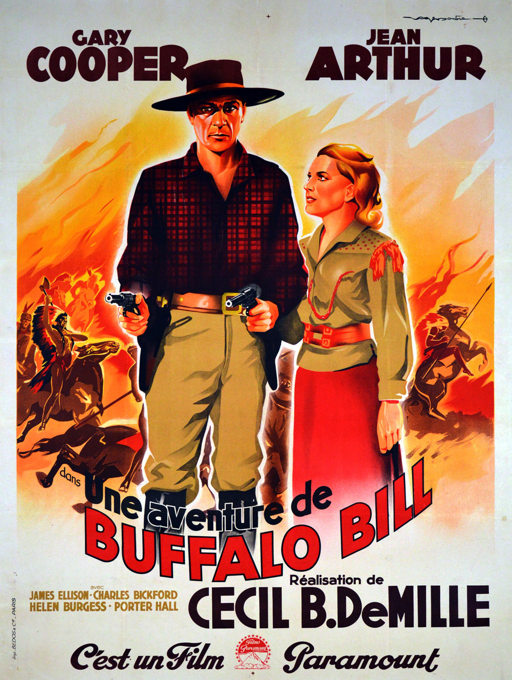 Une Aventure De Buffalo Bill par Cecil B De Mille (120 x 160 cm)