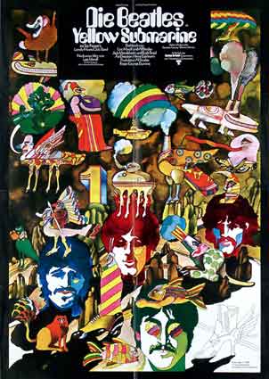 Yellow Submarine by George Dunning (23 x 33 in)